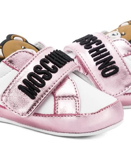 Moschino Baby leather sneakers 4
