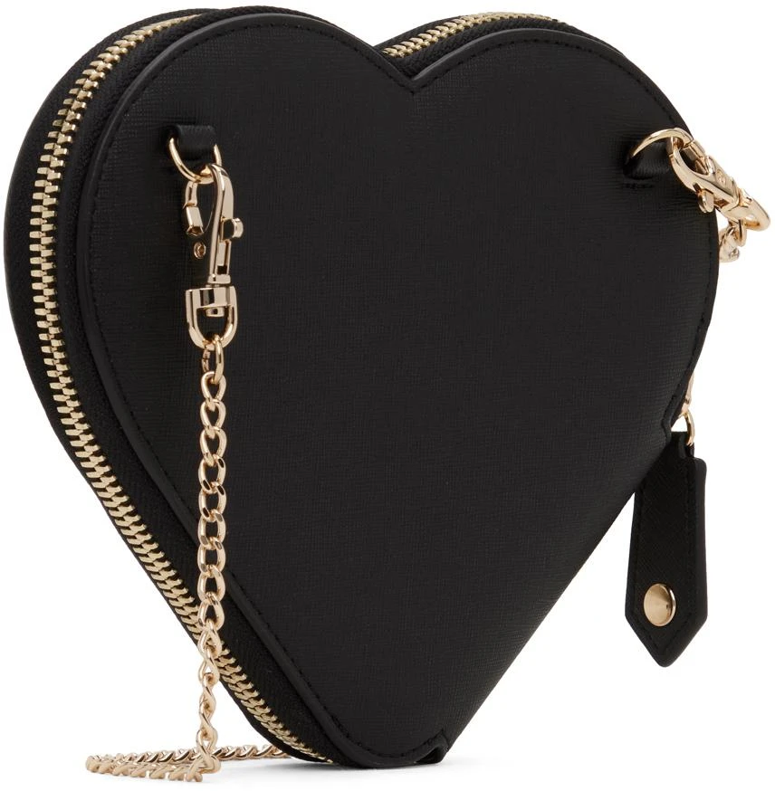 Vivienne Westwood Black Saffiano Heart Crossbody Bag 3