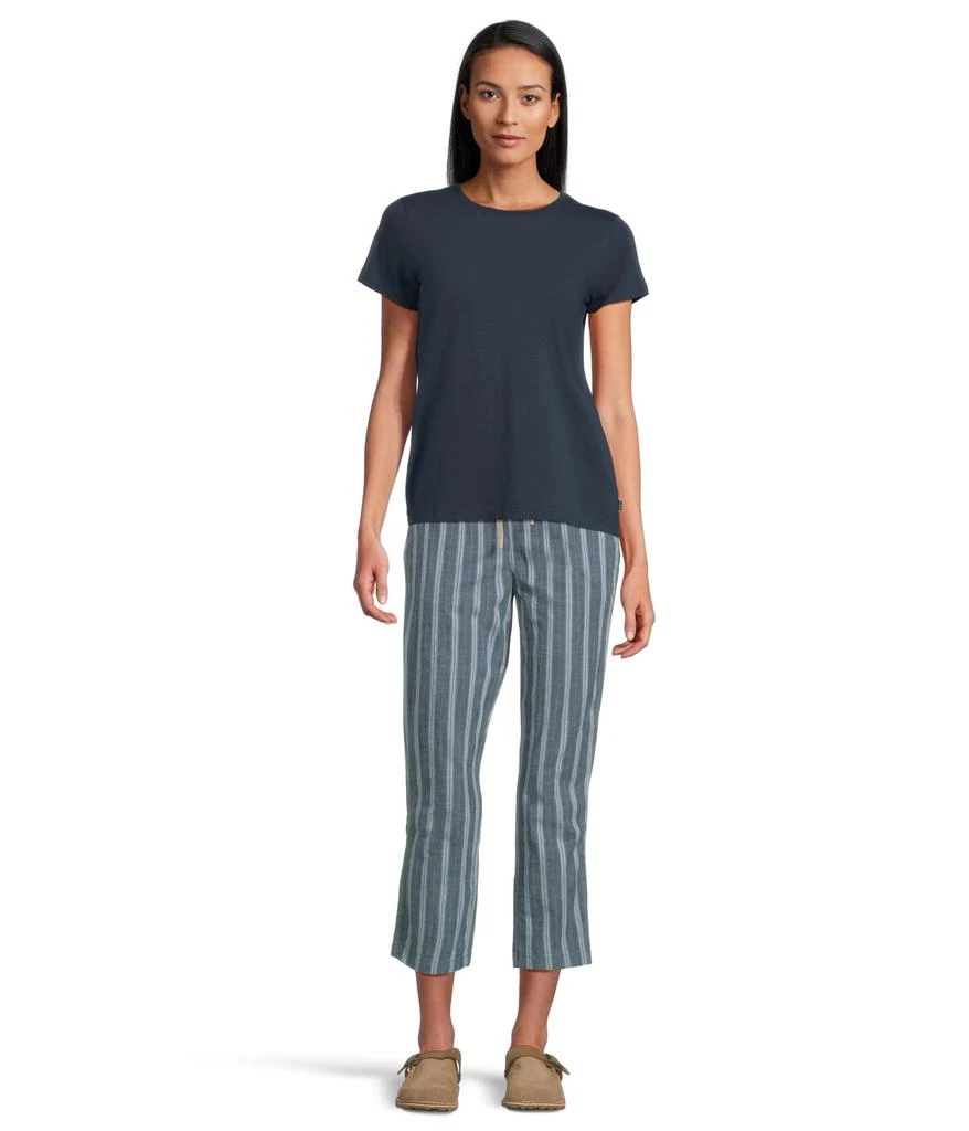 L.L.BEAN Lakewashed Chino Pull-On Chambray Pants Ankle 5