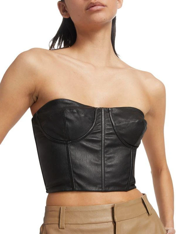 SPRWMN Leather Bustier Top 4