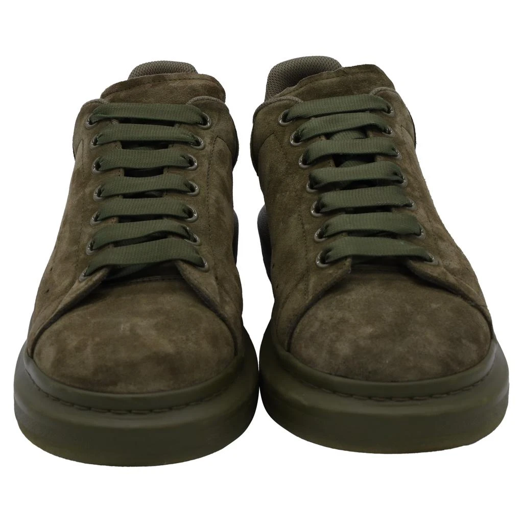 Alexander McQueen Oversized Sneakers in Green Suede 2