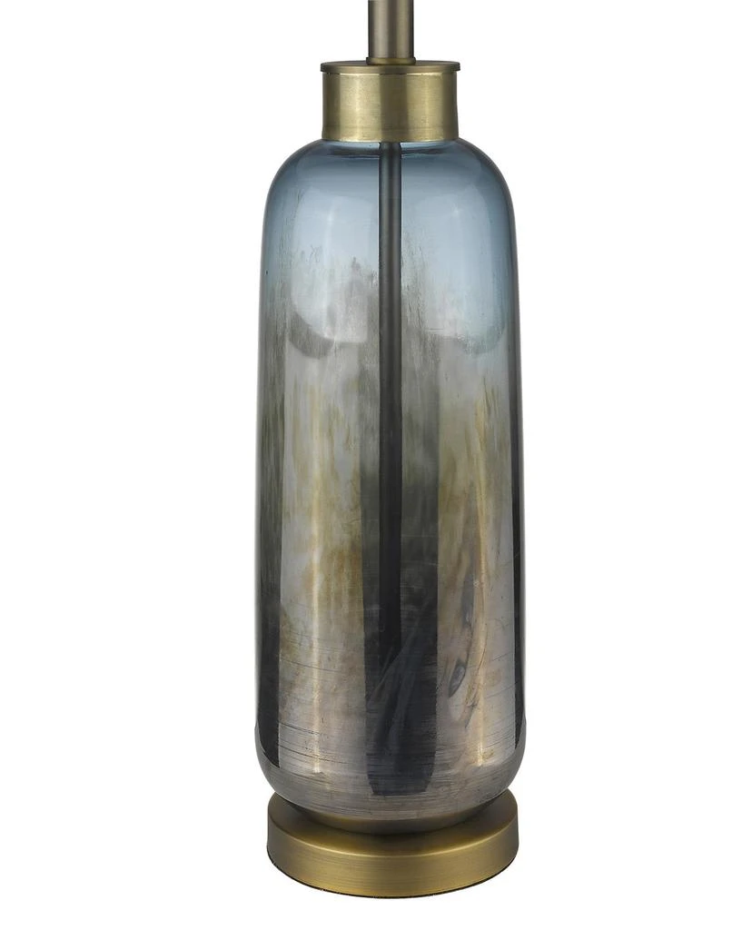 Hivvago 31" Brass Metal Table Lamp With White Empire Shade 3