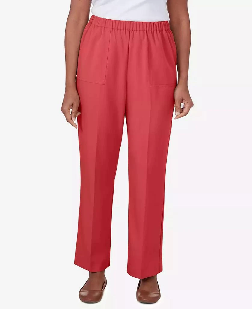 Alfred Dunner Petite Sedona Sky Sedona Pull On Balanced Straight Leg Pant, Petite & Petite Short 1
