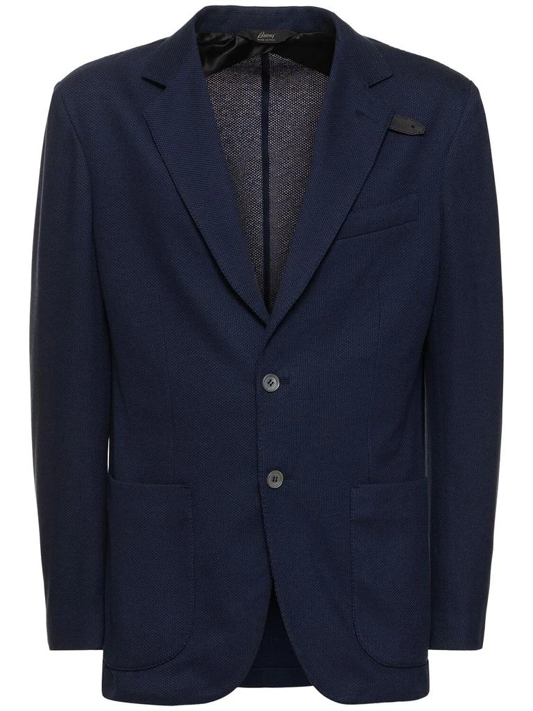 BRIONI Cotton & Silk Jersey Blazer 1