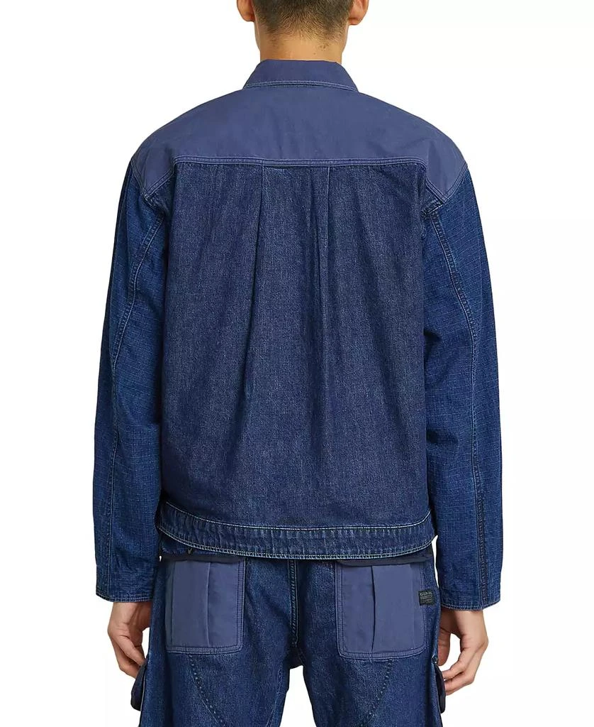 G-Star Men's Mixed Media Zipper Coach Jacket 2
