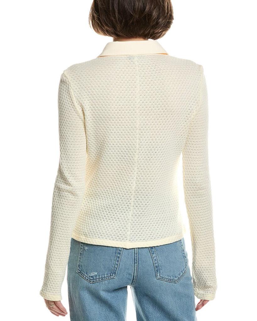 Rag & Bone Carine Crochet Polo Shirt