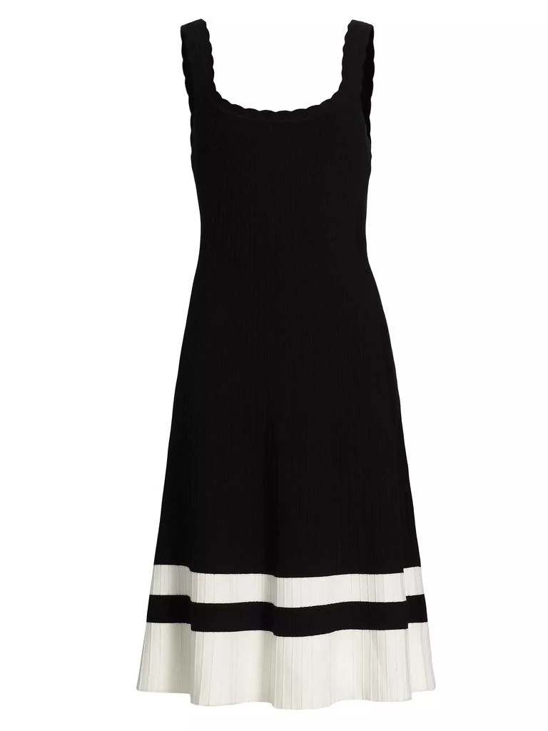 Tahari Nasime Striped-Hem Sweaterdress 1