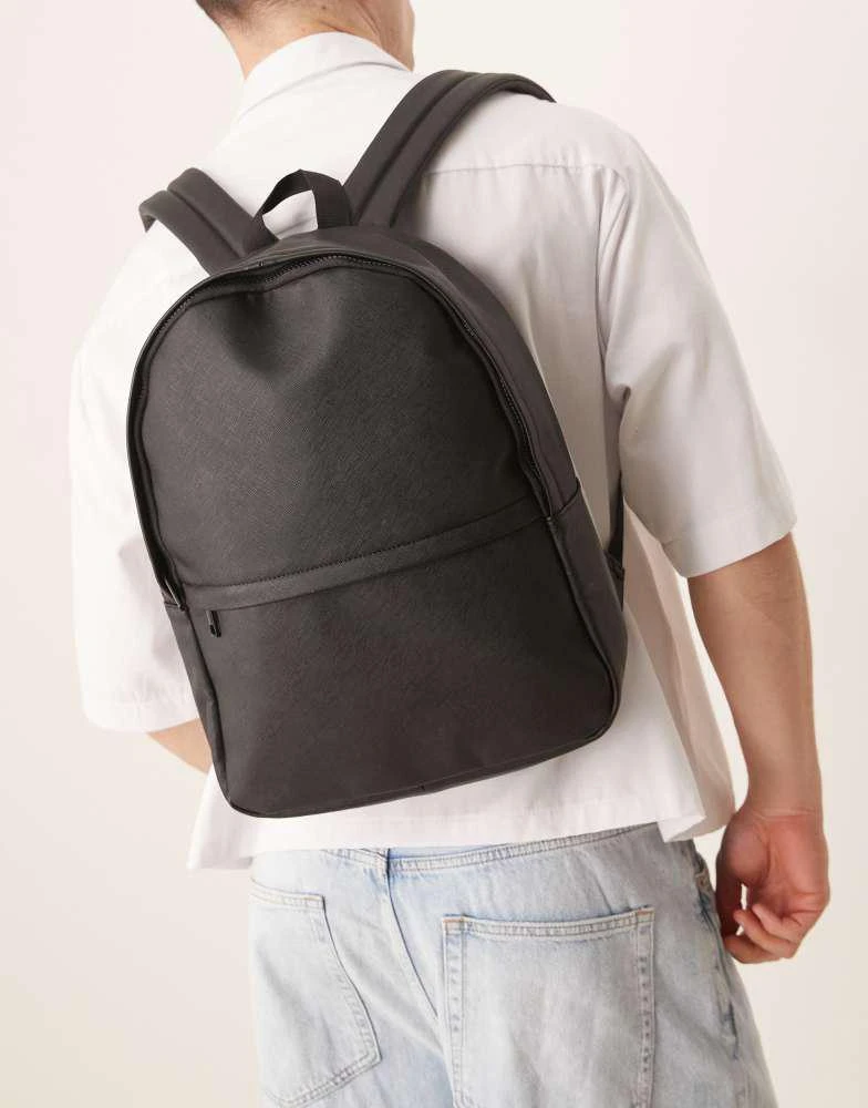 ASOS ASOS DESIGN smart backpack in black 1