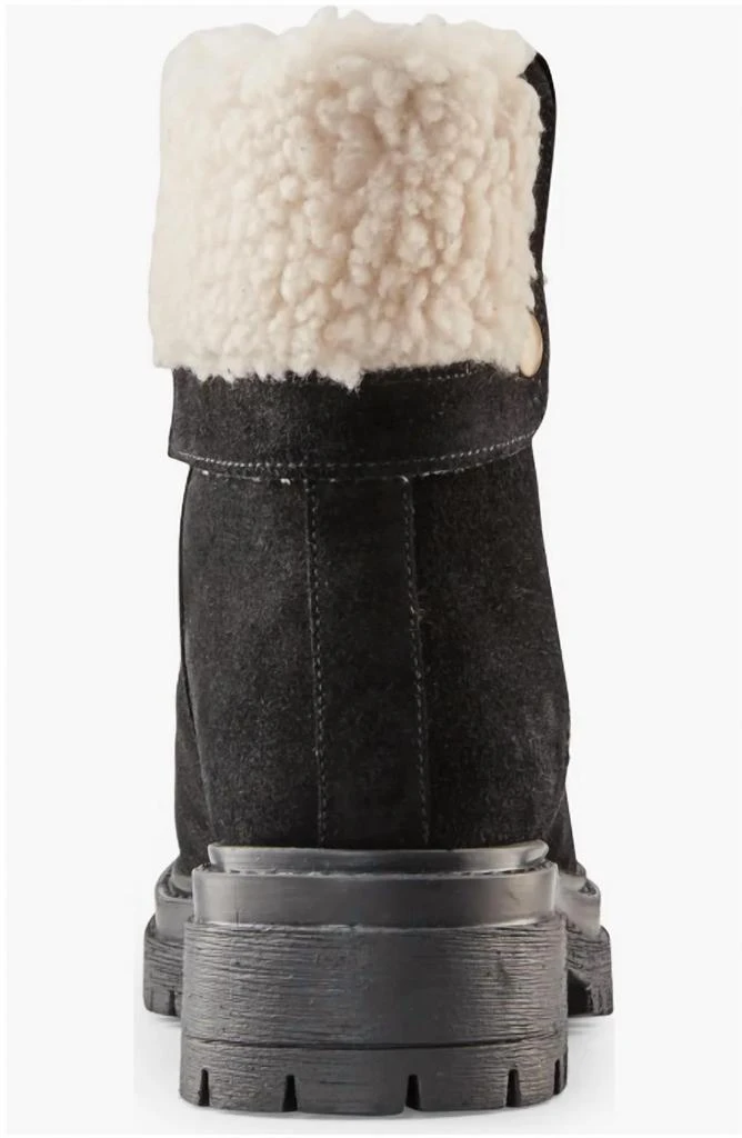 Cougar Women's Vigo Faux Shearling Cuff Waterproof Boot In Black 2