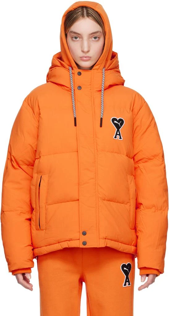 AMI Paris Orange Puma Edition Puffer Jacket 1