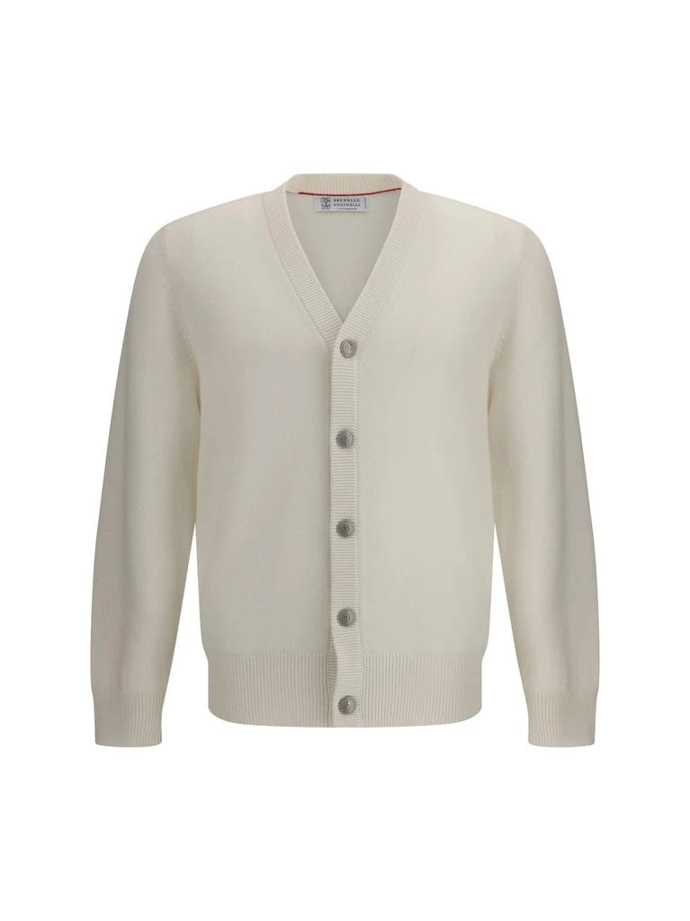 Brunello Cucinelli Brunello Cucinelli V-Neck Knitted Cardigan from Cettire