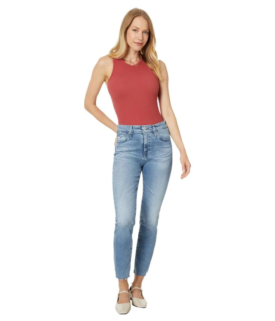 AG Jeans Mari High Rise Slim Straight Crop Jeans 4