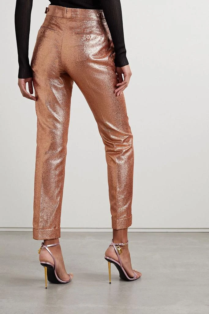 Tom Ford Glittered sablé straight-leg pants 3