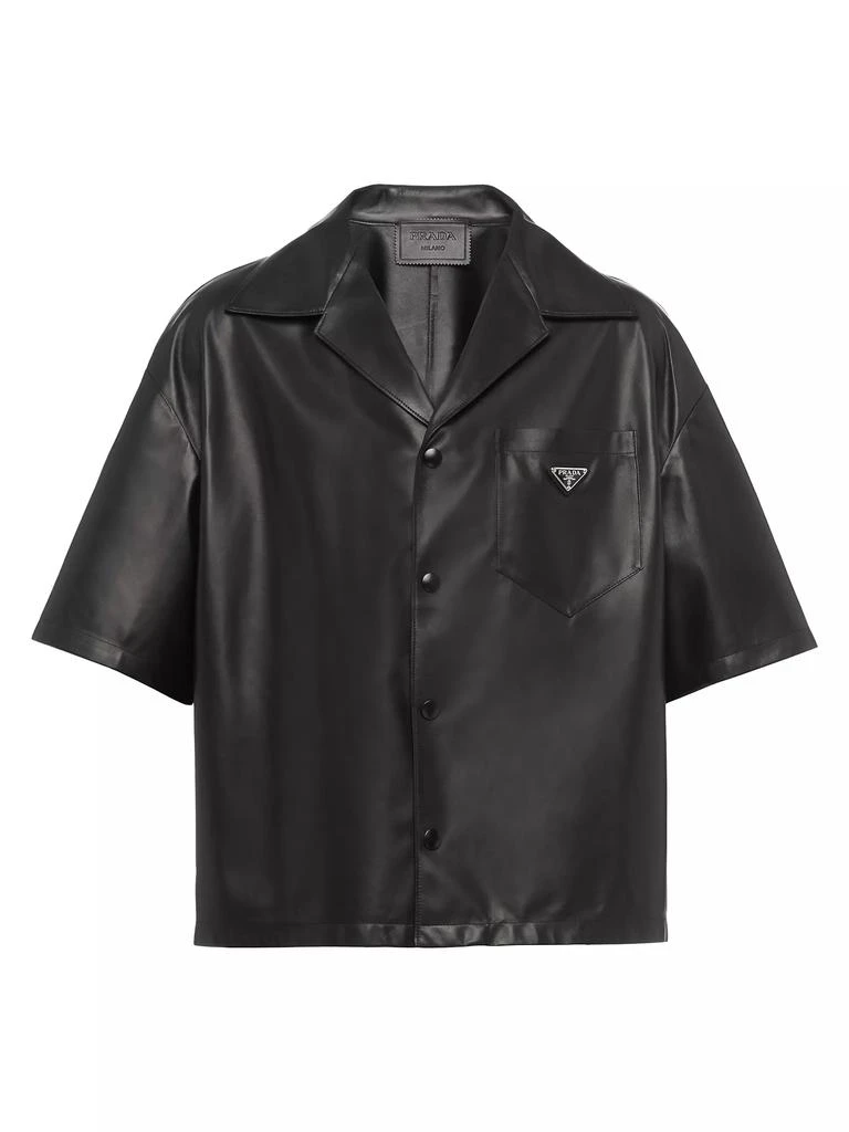 Prada Nappa Leather Shirt 1