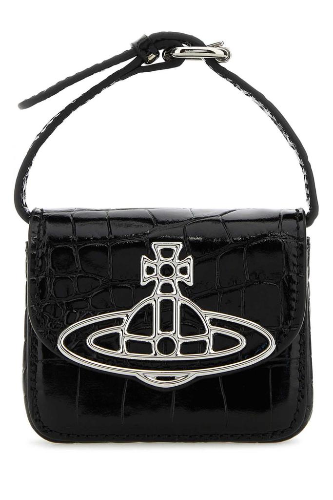 トートバッグ Vivienne Westwood \"Belle Heart\" Bag Black Vivienne Westwood Belle Heart Frame Tote Bag | Black
