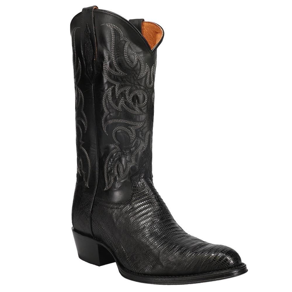 Tony Lama Nacogdoches 13 Inch Teju Lizard Round Toe Cowboy Boots