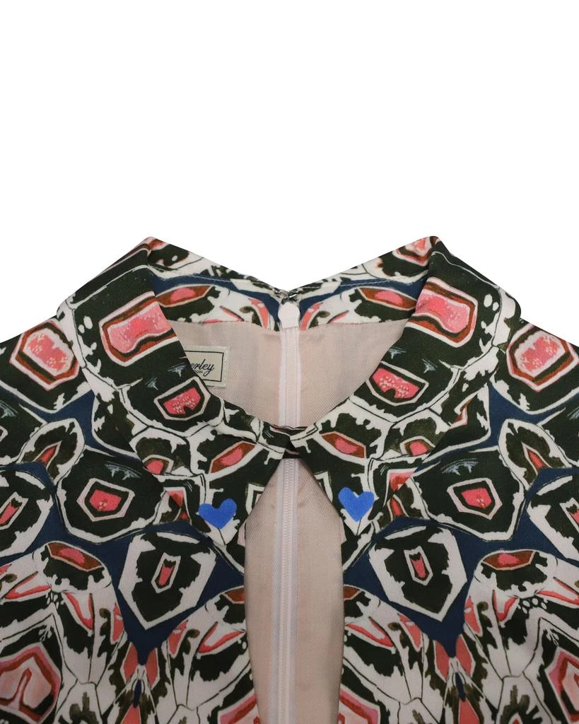 Temperley London Printed Fit and Flare Midi Dress in Multicolor Polyester 6