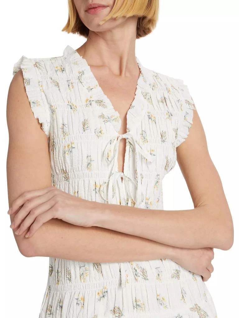 Rails Dion Floral Smocked Midi-Dress 6
