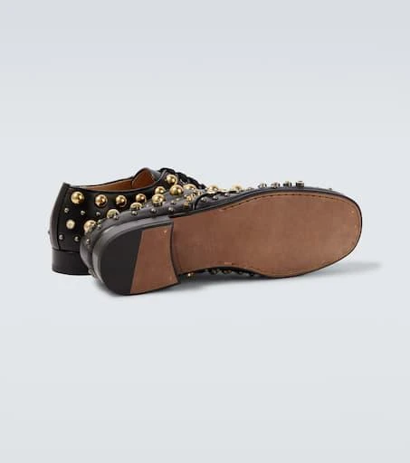 Valentino Mj Blues studded leather Derby shoes 7