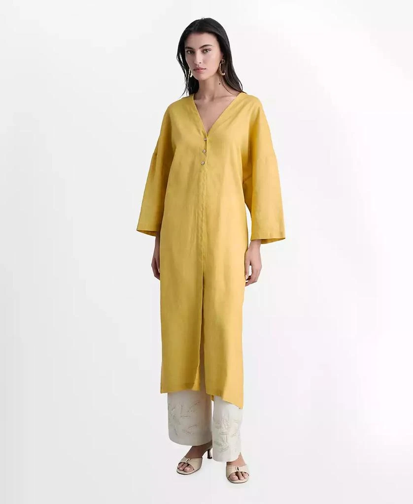 reyes linen mini dress Petal and Pup Women's Allegra Linen Mini Dress main image 1