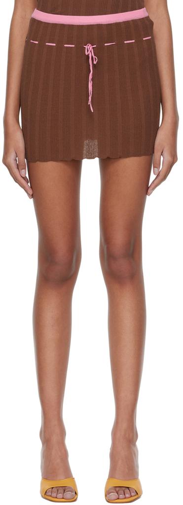 Gimaguas Brown Macondo Miniskirt