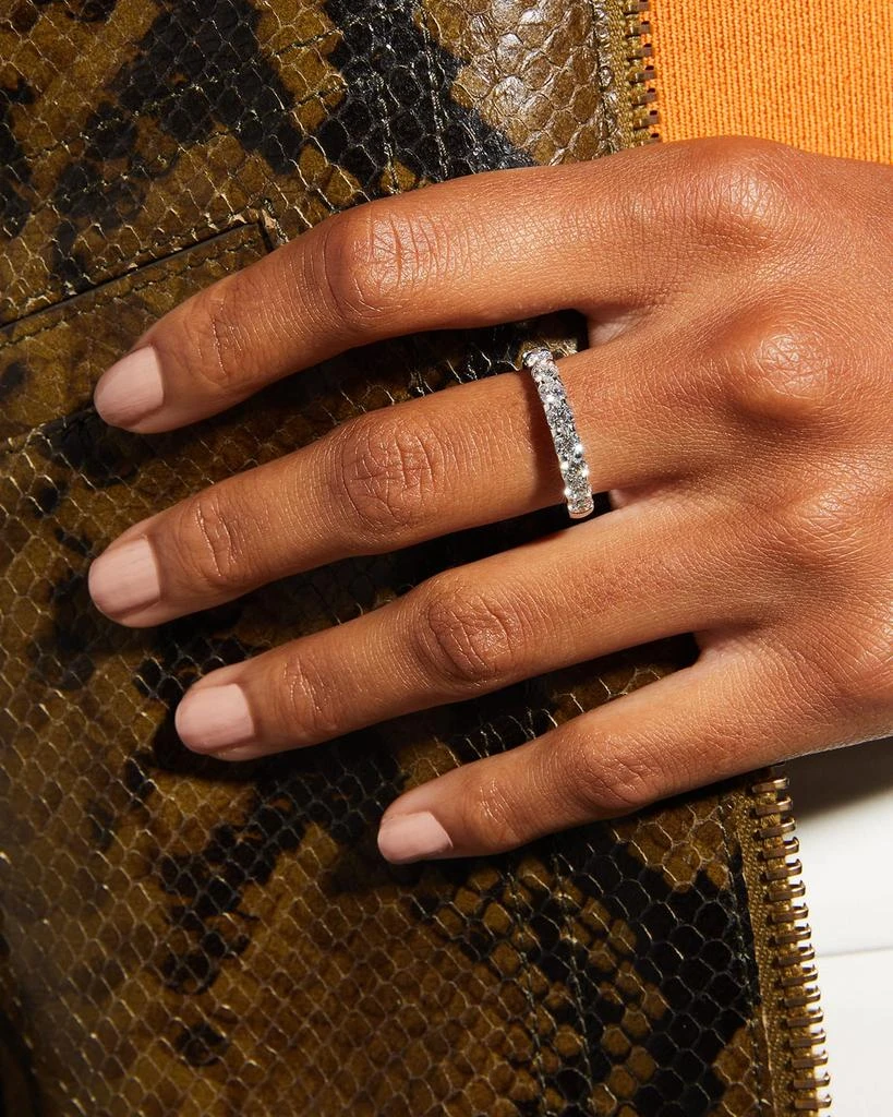 Memoire Platinum 9 Round Diamond Ring, Size 6, 1.00tcw 2