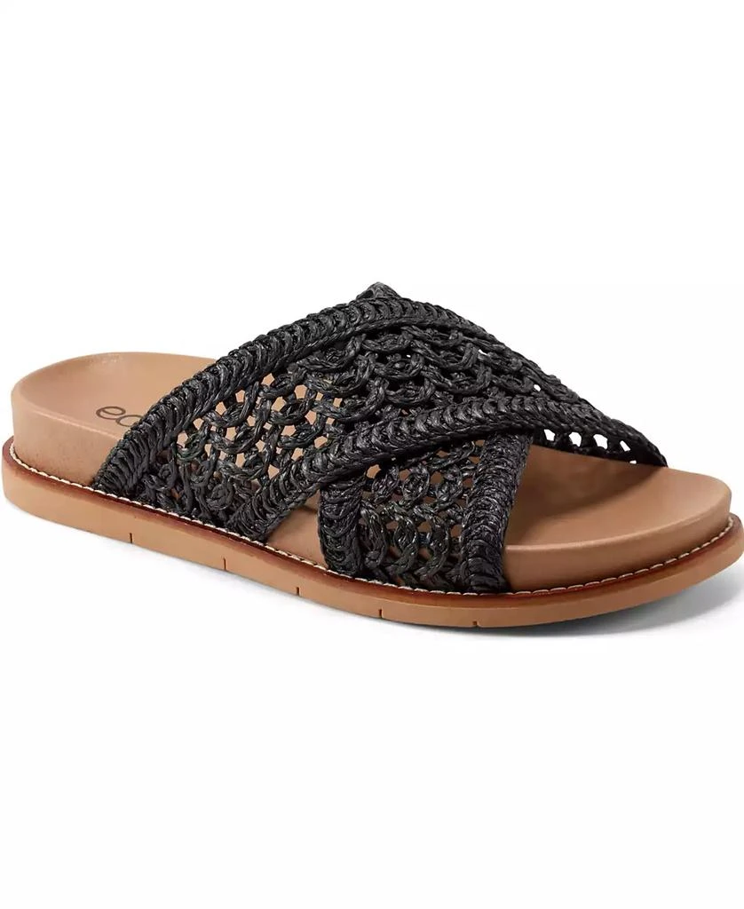 Earth Women's Flurry Woven Crisscross Flat Sandals 1