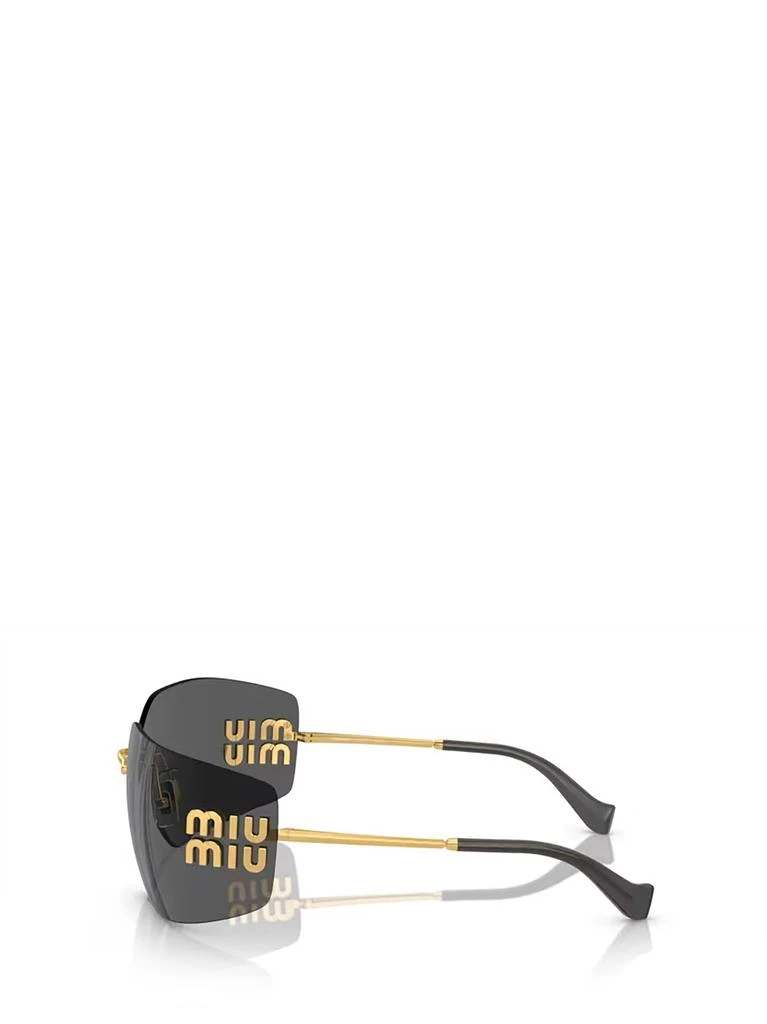 Miu Miu Eyewear Miu Miu Eyewear Logo-Plaque Oversize-Frameless Sunglasses 3