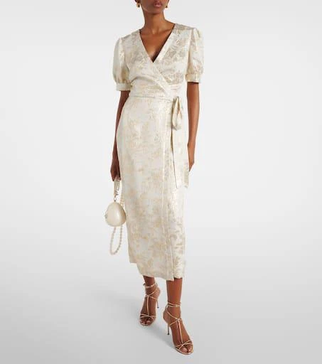 Markarian Marni floral jacquard wrap dress 2