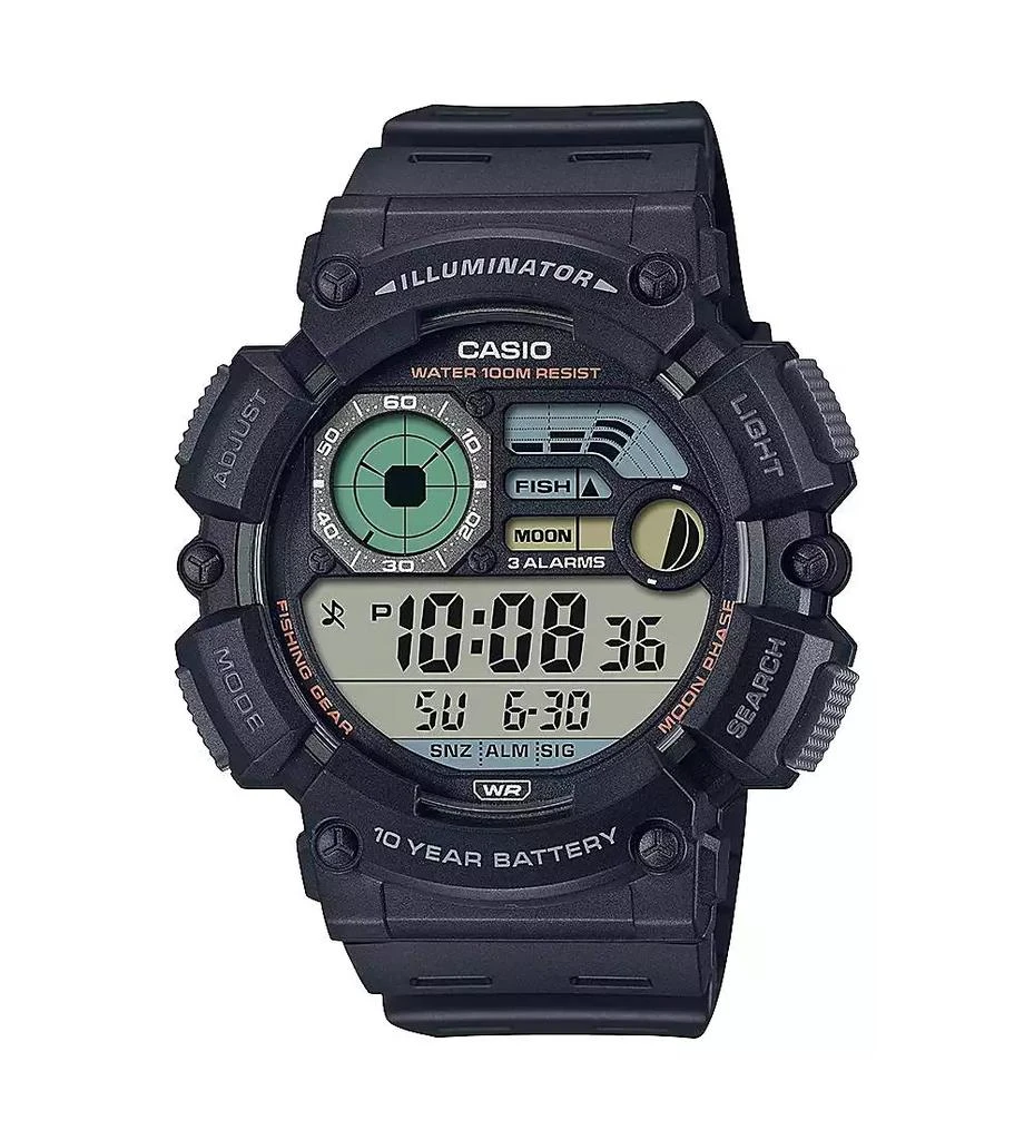 Casio Men's Digital Black Resin Watch 50.1mm, WS1500H-1AV 1