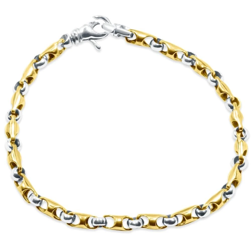 Pompeii3 Men
s Mariner
Rolo Link 14k Gold (19gram) or Platinum (32gram) 5mm Bracelet 9.5"