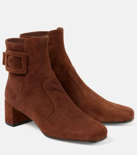 Roger Vivier Tres Vivier Polly suede ankle boots 1