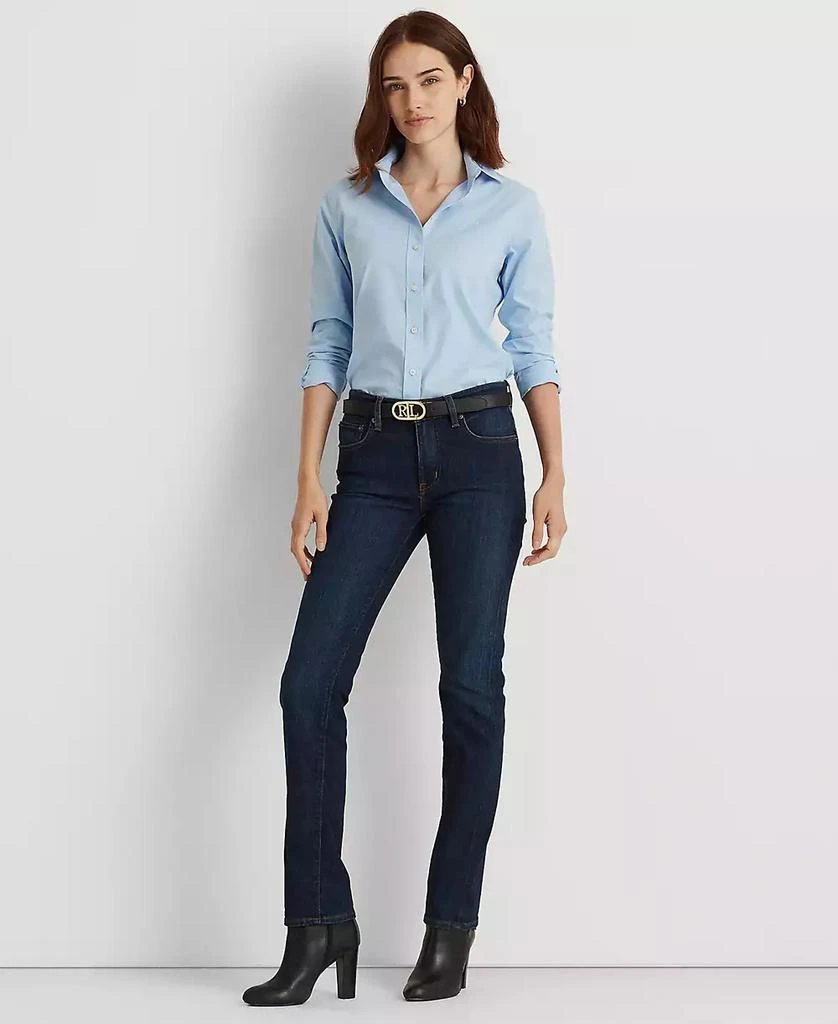 Ralph Lauren Petite Mid-Rise Straight Jean, Petite & Petite Short Lengths 1