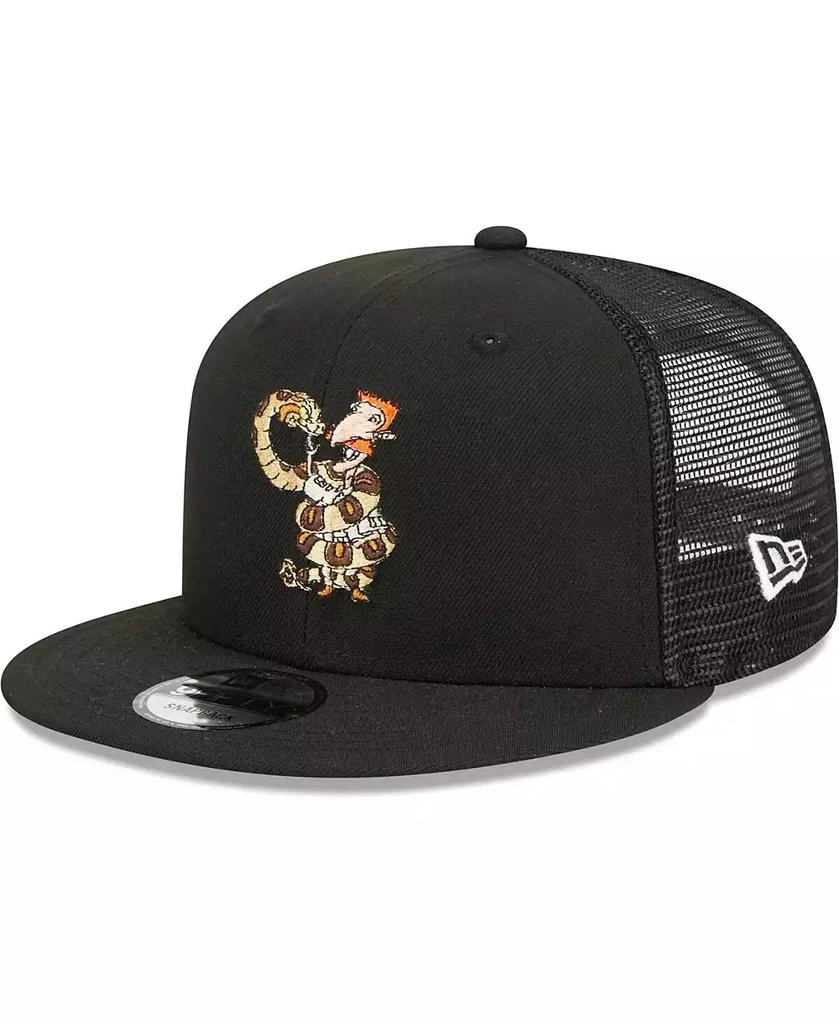 New Era Men's Black The Wild Thornberrys Nigel Thornberry Trucker 9FIFTY Snapback Hat 1