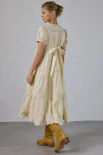 Kimchi Blue Kimchi Blue Molly Tie & Button Front Eyelet Maxi Dress 3