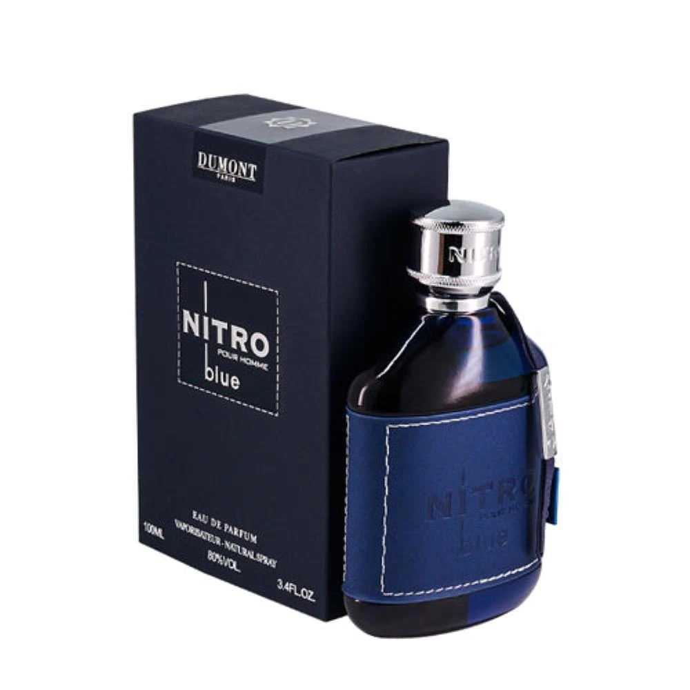Dumont Nitro Blue Eau De Parfum  Men's Cologne 3.4 Oz 1