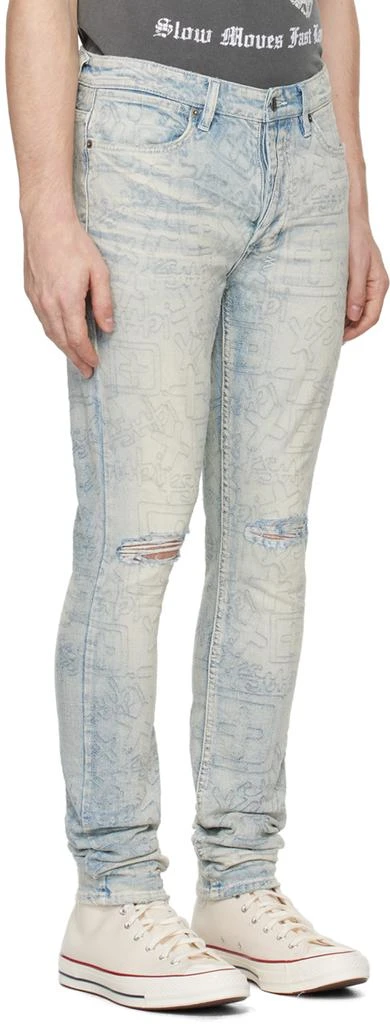 Ksubi Blue Van Winkle Stencil Legacy Jeans 2