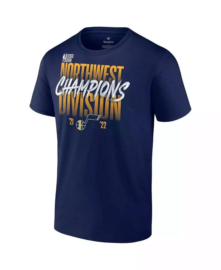 Fanatics Men's Navy Utah Jazz 2022 Northwest Division Champions Locker Room T-shirt 3