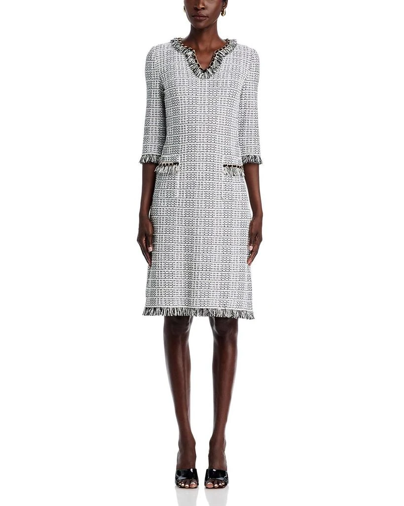 Misook Fringe Trim Shift Dress 7