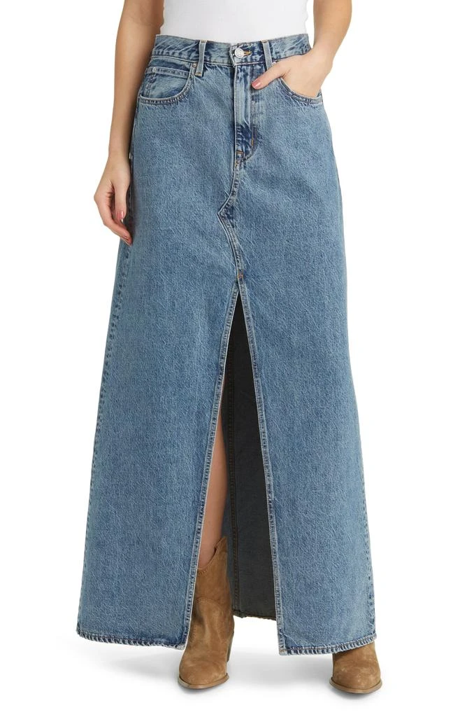 SLVRLAKE Dallas Cotton Denim Maxi Skirt 1
