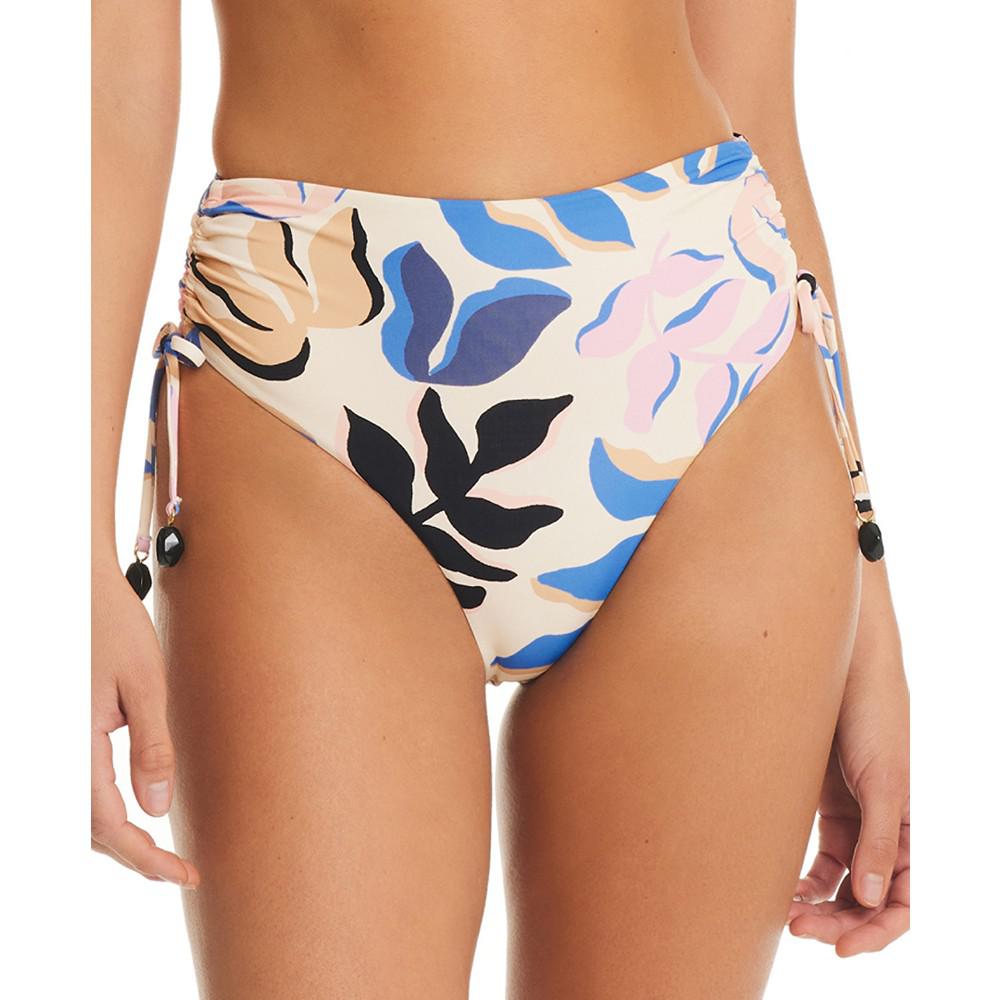 Red Carter Women's High-Waist Side-Ruched Bikini Bottoms