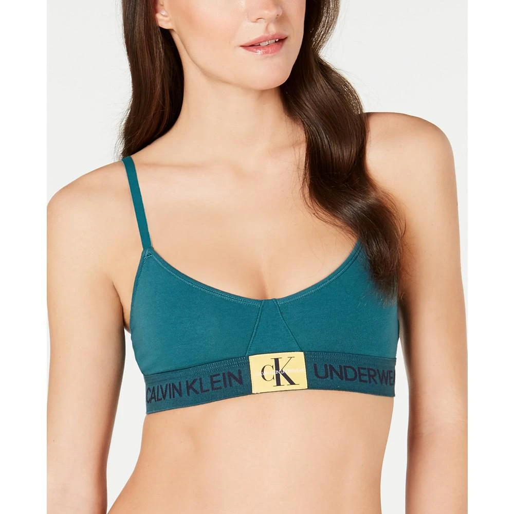 Calvin Klein Monogram Unlined Triangle Bra QF4919, First at Macy's 1