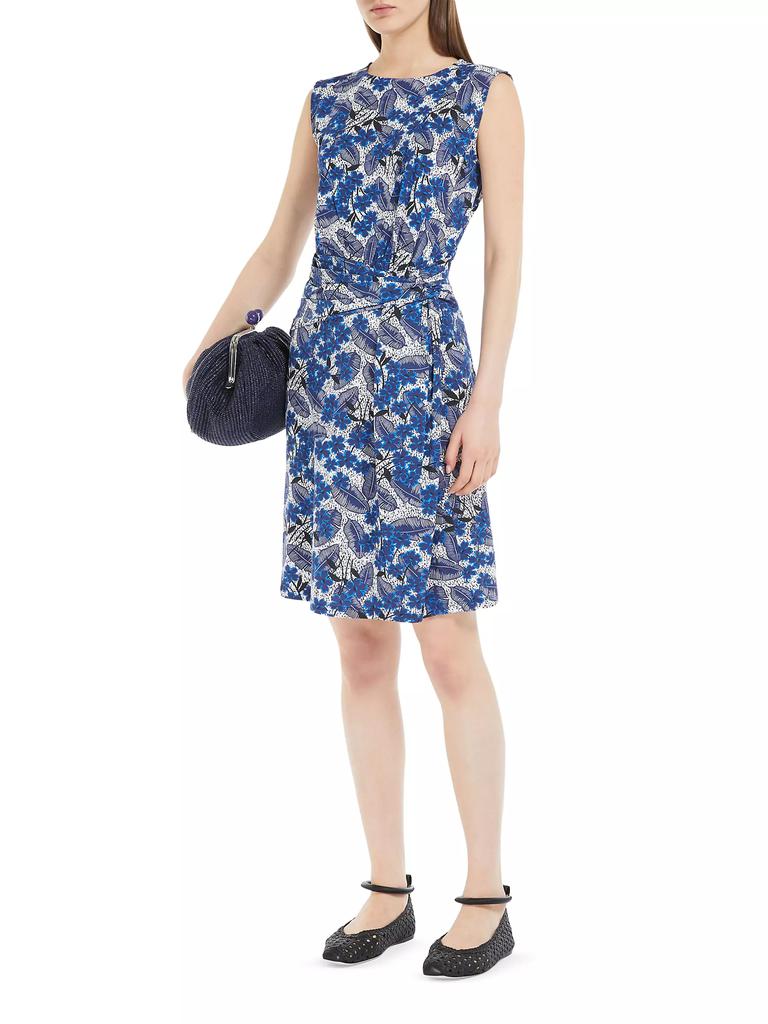 Weekend Max Mara Emblema Floral Feather Minidress