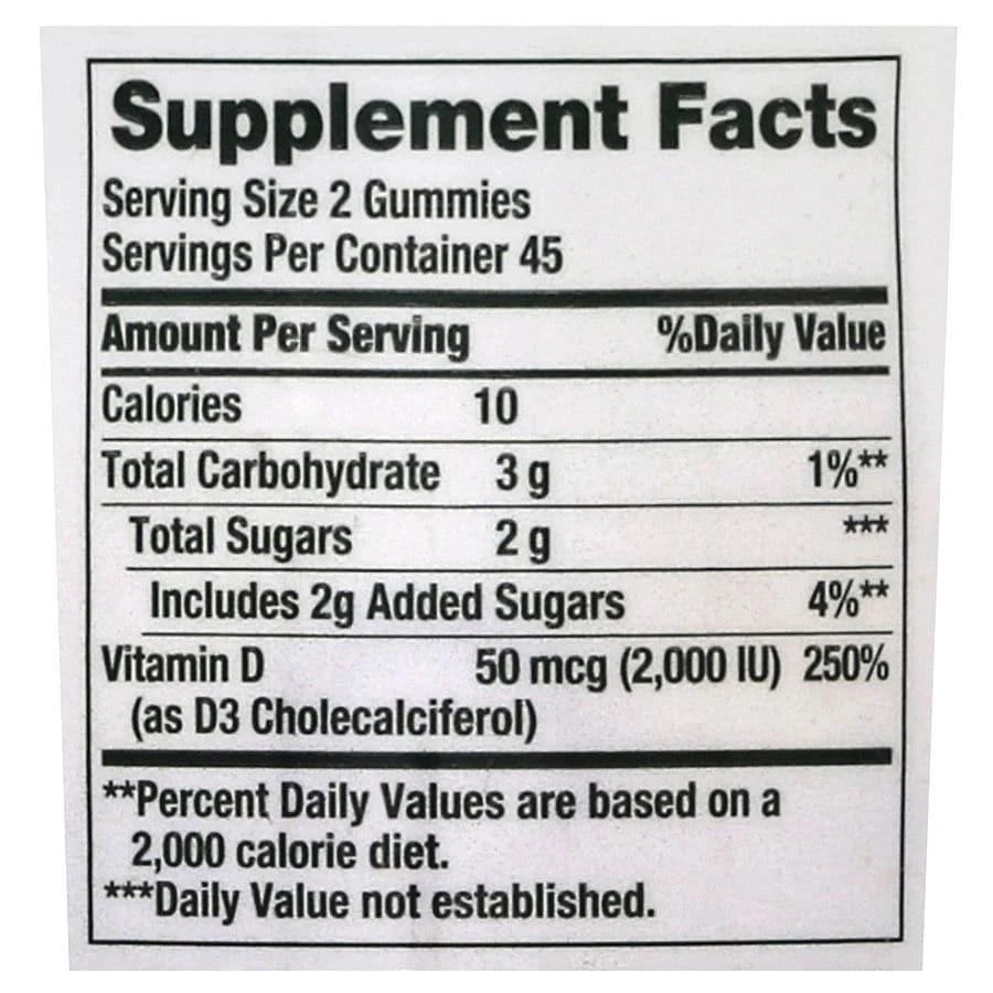 Nature's Bounty Vitamin D3 Gummies 2