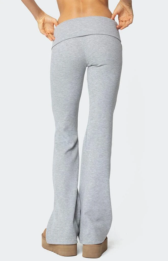 Edikted Sab Fold Over Waffle Knit Pants 5