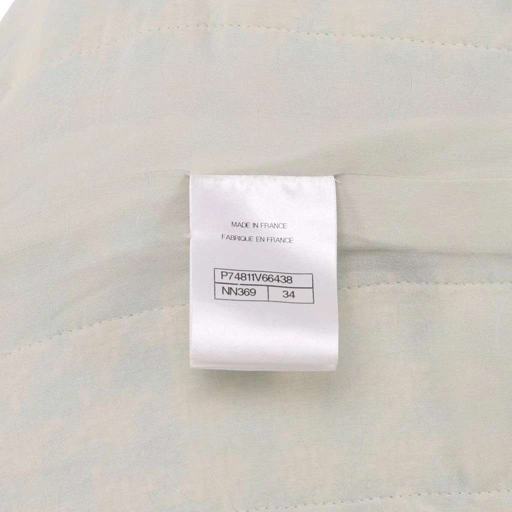 Chanel Women's CC Crystal Button Double Pocket Jacket Tweed 4