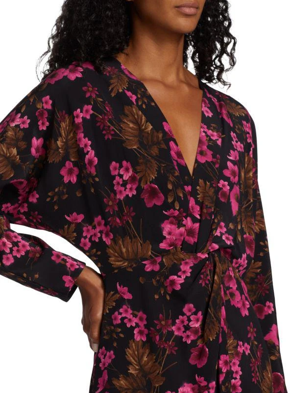 Tahari Floral Azalea Print Midi Dress 4