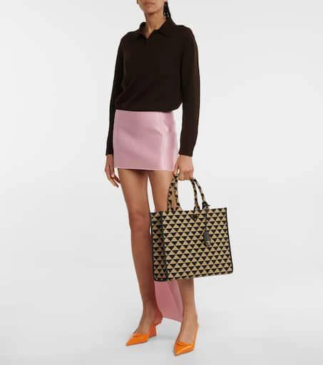 Prada Symbole jacquard tote 5