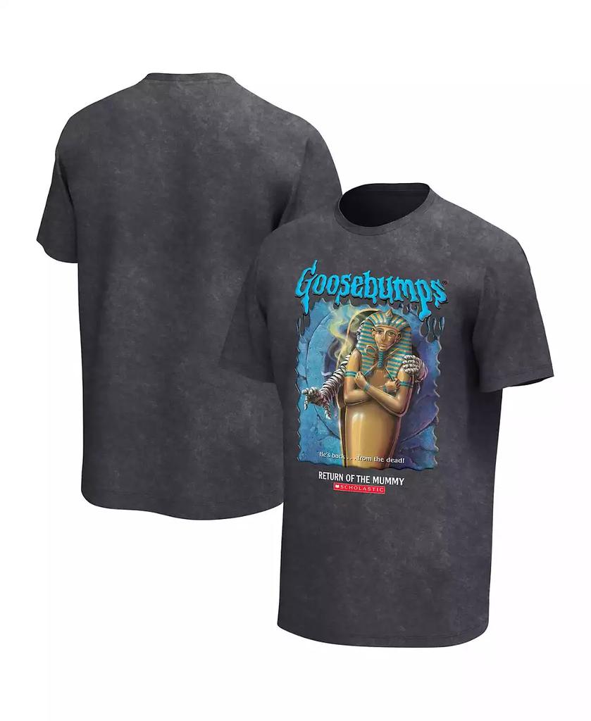 Philcos Men's Charcoal Goosebumps Return of the Mummy Washed Graphic T-Shirt