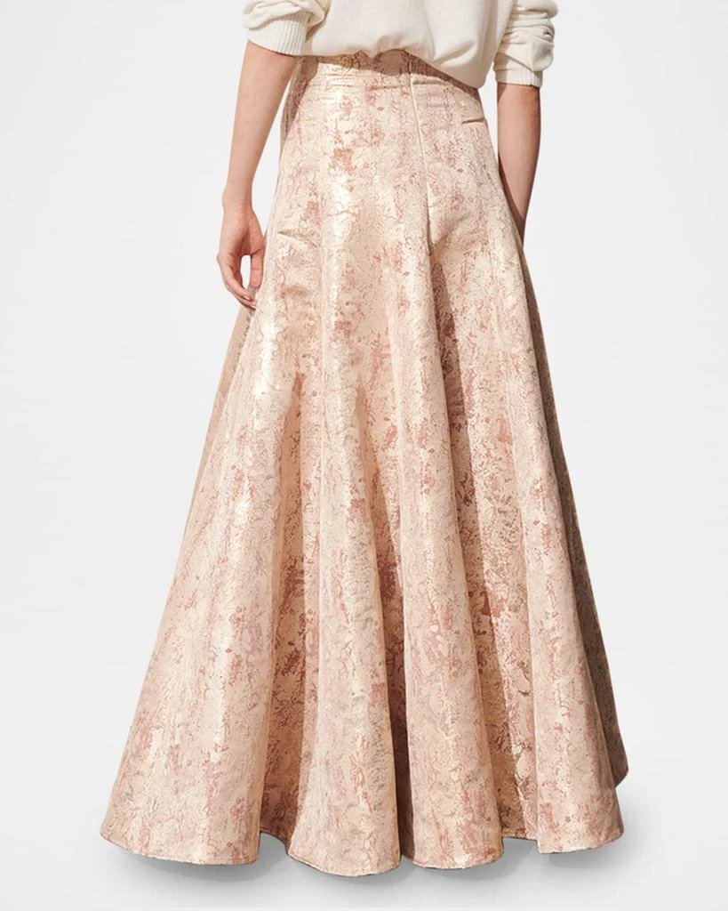 FIGUE Hayden Metallic Turmpet Ball Skirt 2